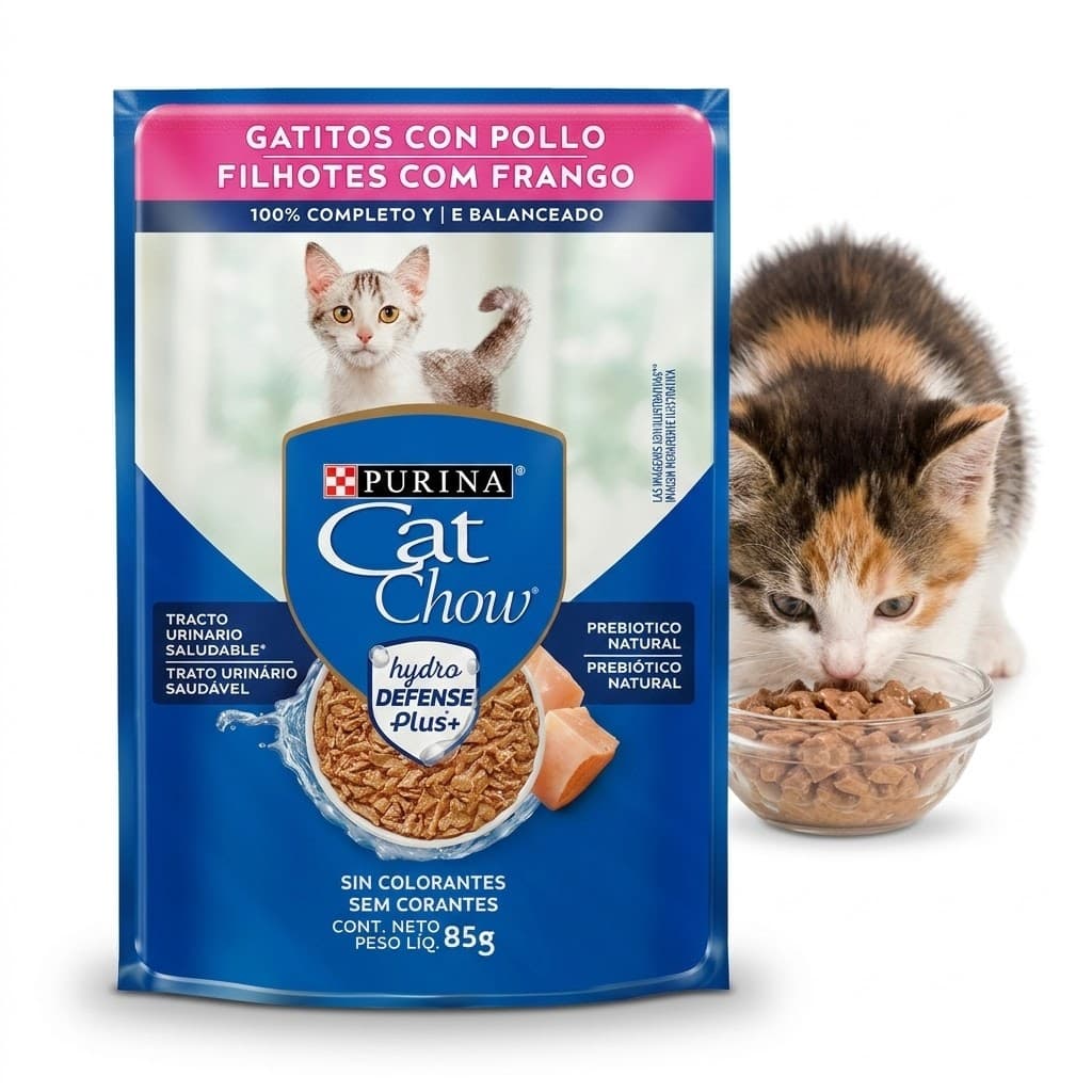 Purina Cat Chow Alimento Húmedo para Gatitos (Kitten) - Pollo para Crecimiento 85 g - Miniatura 4
