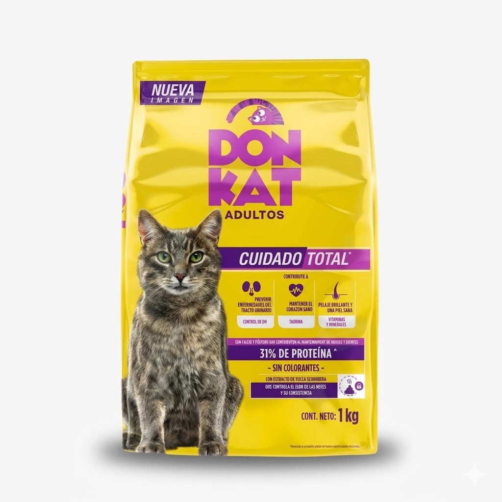 Don Kat 1,1 Kg Alimento Seco para Gatos Adultos - Energía y Sabor 