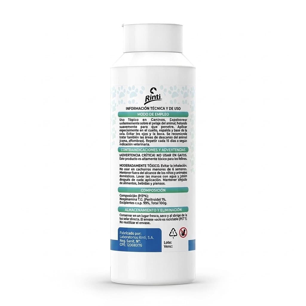 Rinti Polvo Desodorante 100 Gr - Control de Humedad y Mal Olor en la Piel - Miniatura 3