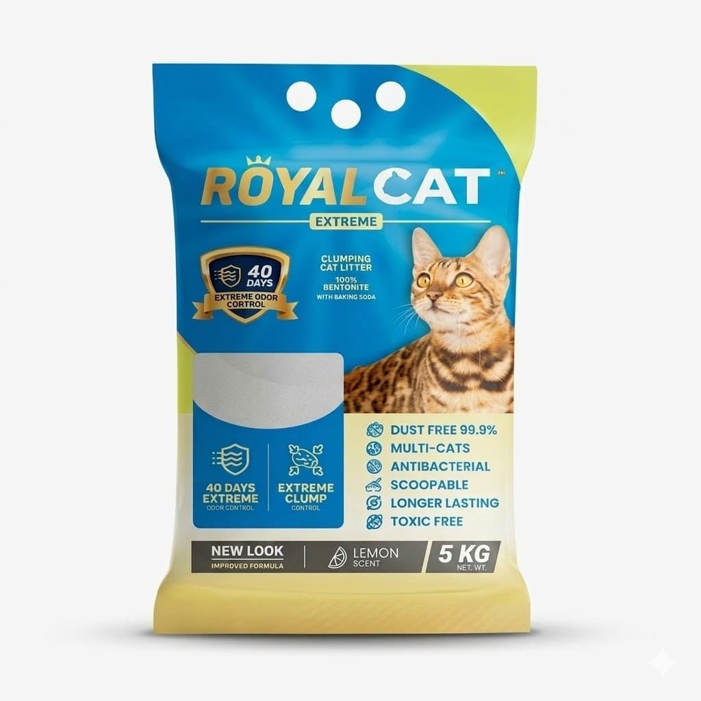 Royal Cat Arena Sanitaria Aglomerante con Aroma a Limón 5 kg - Imagen 1