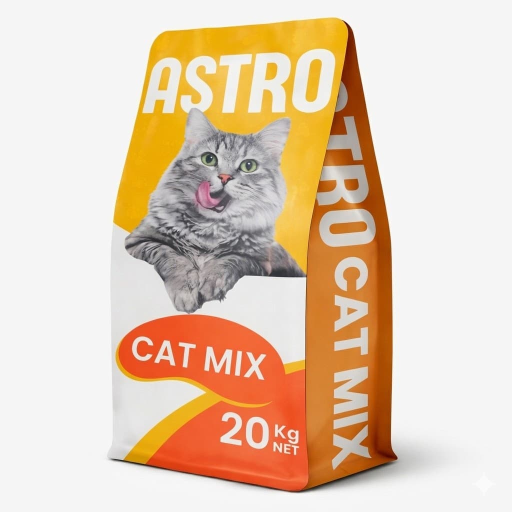 Astro Alimento Seco para Gatos Adultos Cat Mix - Nutrición Completa y Balanceada 1 kg