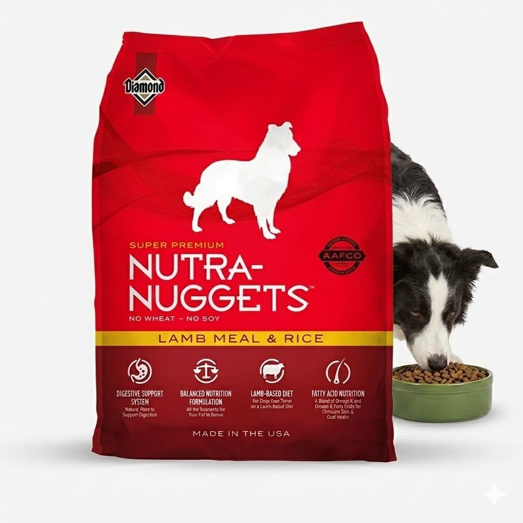 Alimento Nutra Nuggets Lamb Meal and Rice Formula para Perros Adultos Sensibles Digestión Saludable Cordero y Arroz Calidad Super Premium Nutrición Equilibrada 1 kg - Miniatura 2