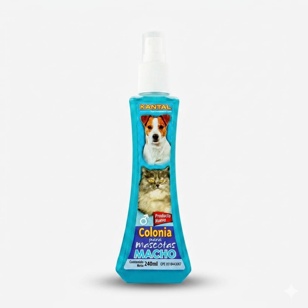 Kantal Colonia para Machos 240 ML - Aroma Fresco y Varonil para una Higiene Superior