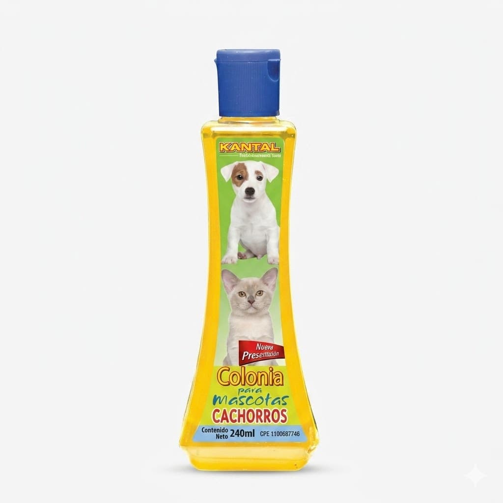 Kantal Colonia para Cachorros 240 ML - Aroma Suave y Delicado Especial para Pieles Jóvenes