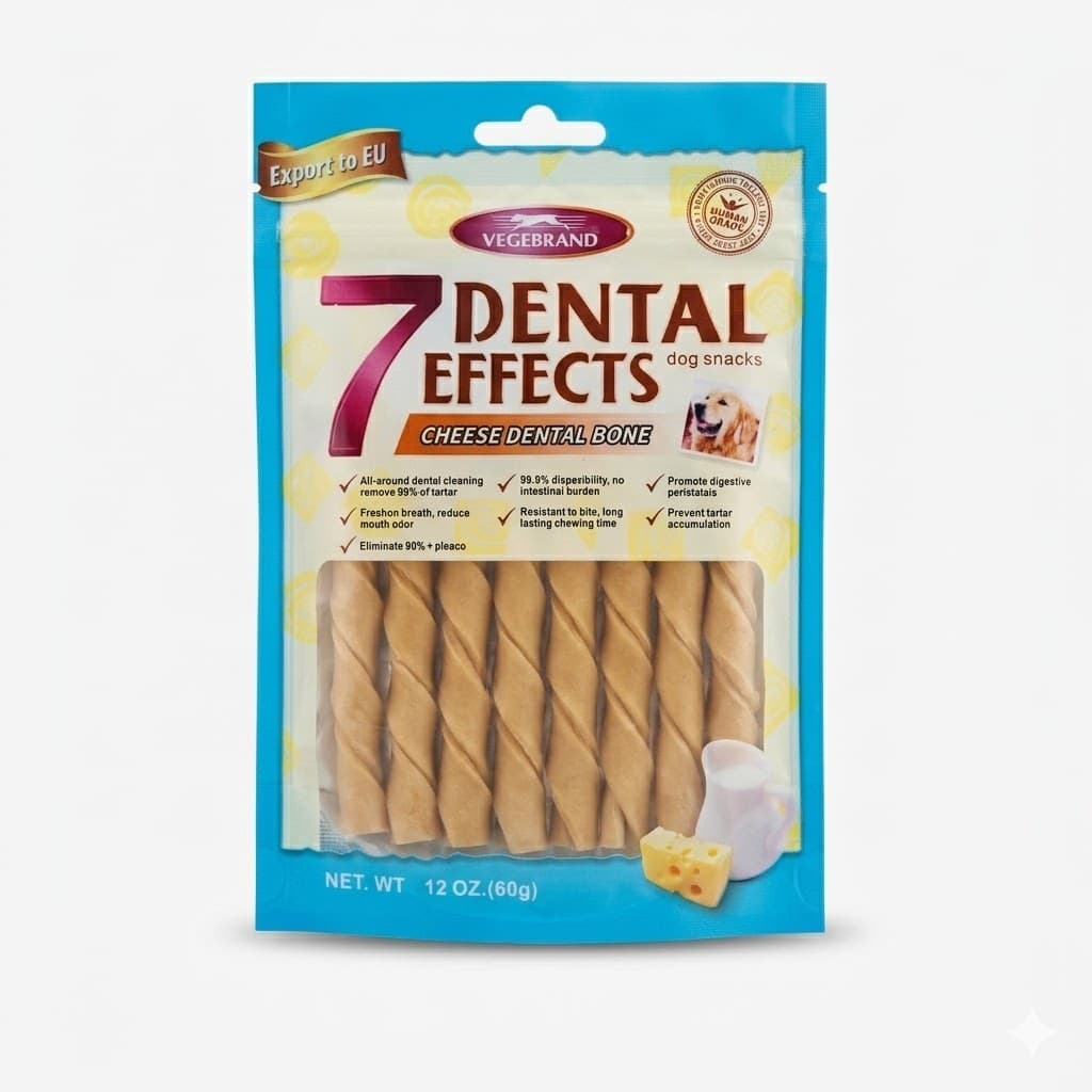 Kantal Snack dental sabor a queso para perros con siete beneficios 60 gr