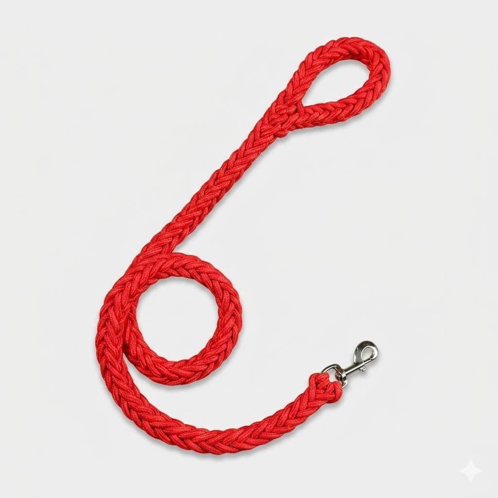 Correa Trenzada para Perros Pets Kingdom de Alta Resistencia con Agarre Ergonómico y Mosquetón de Seguridad Reforzado para Paseos de Control Total.