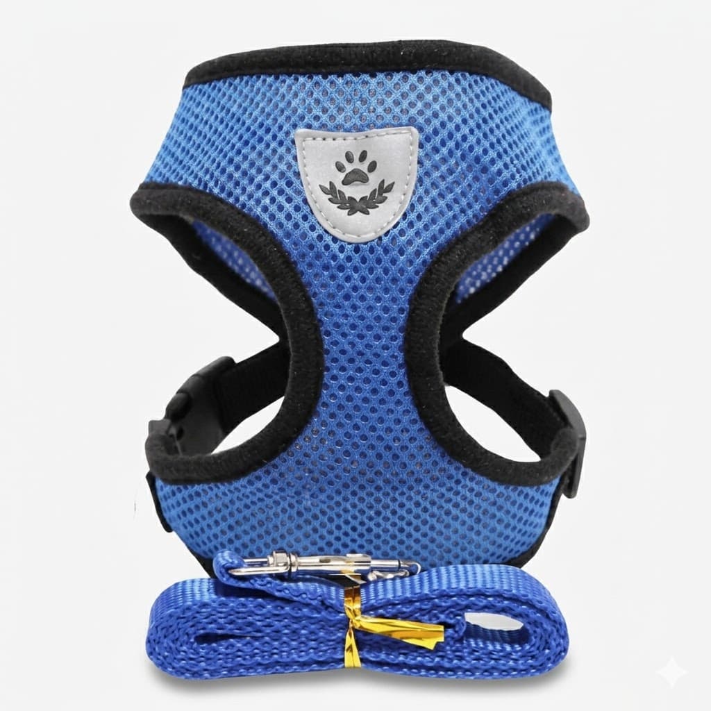 Pechera Soft Pets Kingdom de Textura Suave con Malla Transpirable y Ajuste de Seguridad Ergonómico para Perros de Razas Pequeñas y Medianas.
