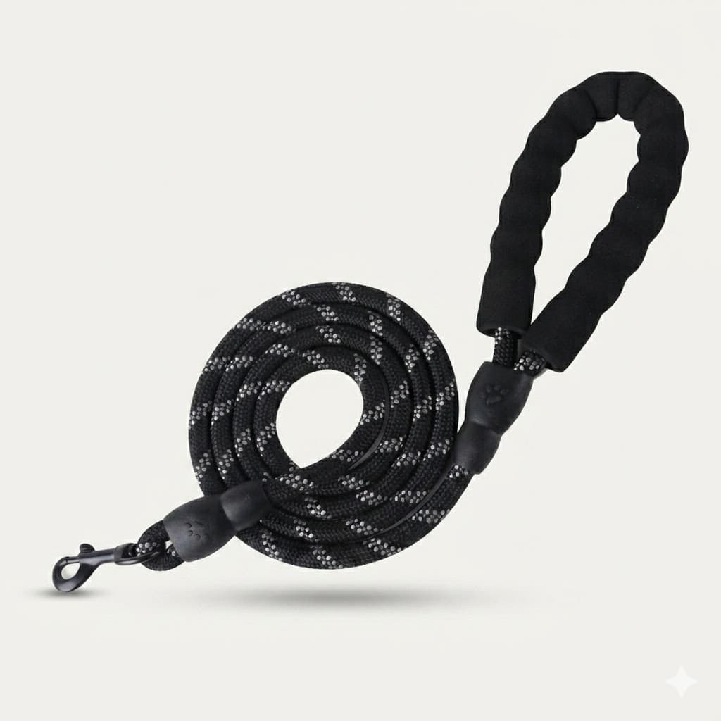 Correa Clásica para Perros Pets Kingdom de Nailon Reforzado con Costuras de Alta Densidad y Mosquetón Metálico Giratorio para Paseos Diarios Seguros.