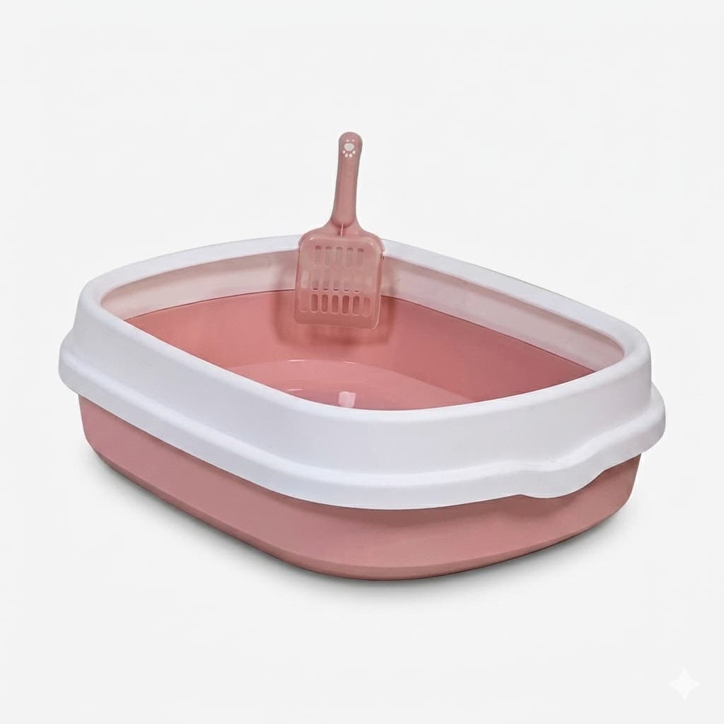 Kantal Kit Sanitario para Gatos - Bandeja de Arena con Pala Incluida