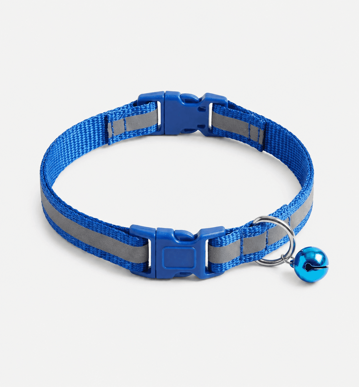 Collar de Seguridad Reflectivo Pets Kingdom con Banda de Alta Visibilidad Nocturna, Broche de Liberación Rápida y Cascabel para Gatos y Perros Pequeños 1 Unidad