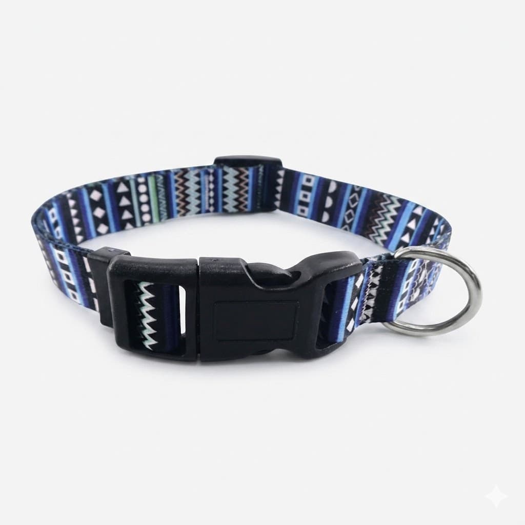 Collar Impresión Digital Talla XS Personalizado Colorido Mascota Pequeña