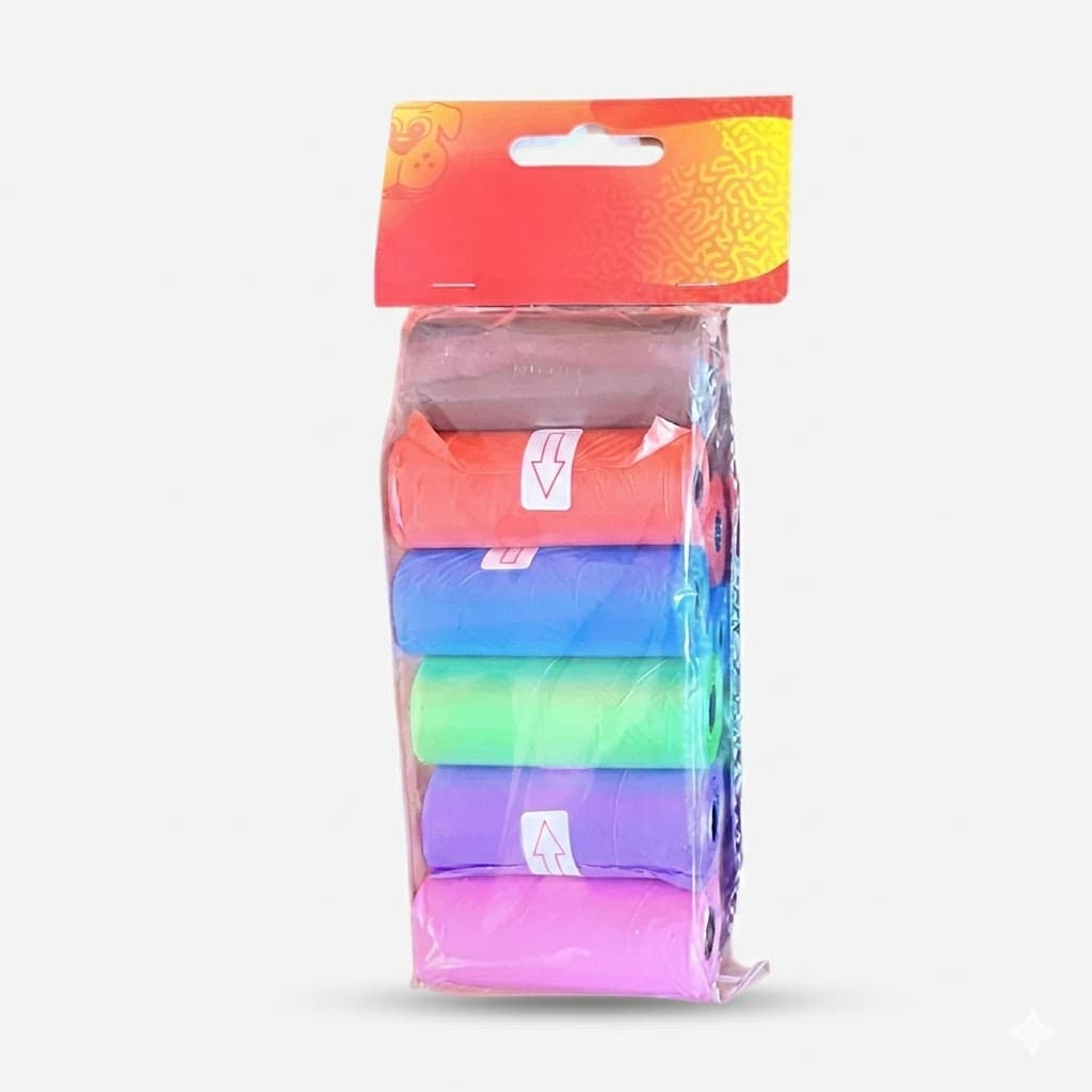 Bolsas Recolectoras Biodegradables GUAO Pack 6 Unidades Paseo Perros
