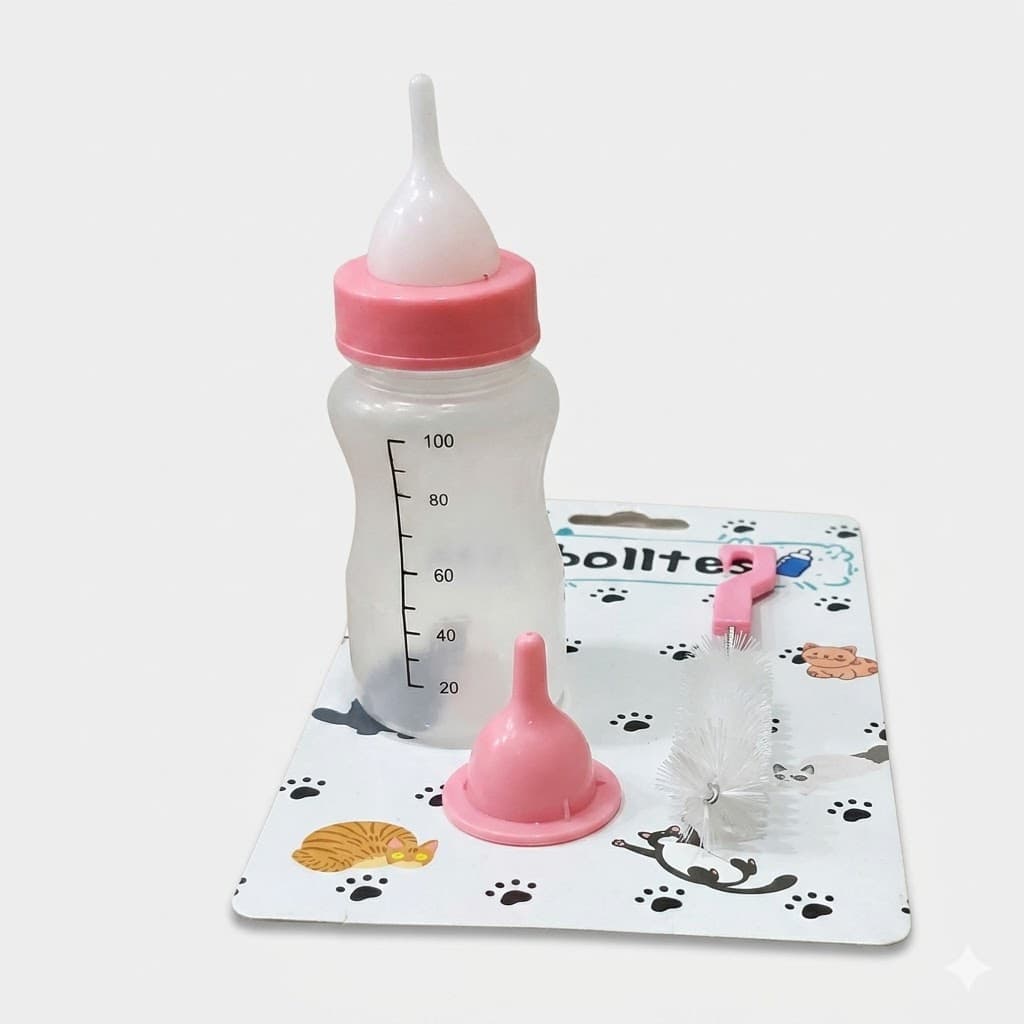 Tetero Biberón GUAO 100ml Varios Colores Perros y Gatos Cachorros