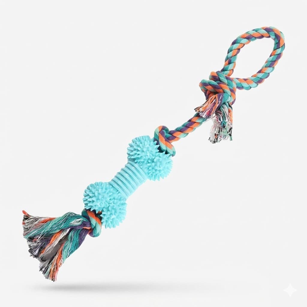 Cuerda Hueso GUAO 45cm Resistente Juego Entretenimiento Mascotas - Imagen 1