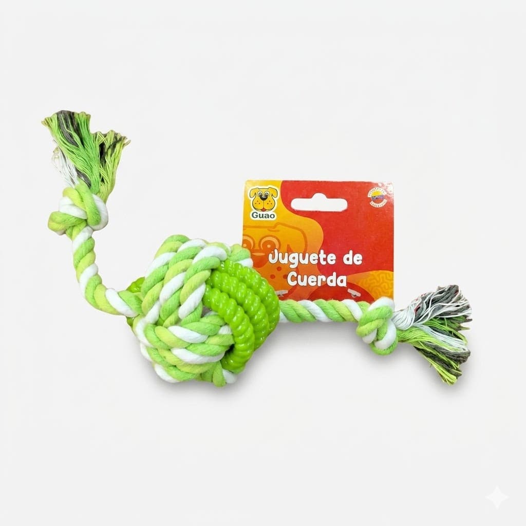 Bola Anillo Verde GUAO Juego Interactivo Resistente Mascotas Colores