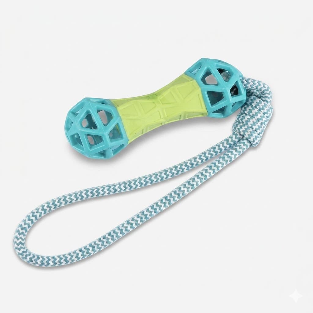Juguete Hueso Drenaje para Morder 18.6cm GUAO Higiene Dental Mascotas - Imagen 1
