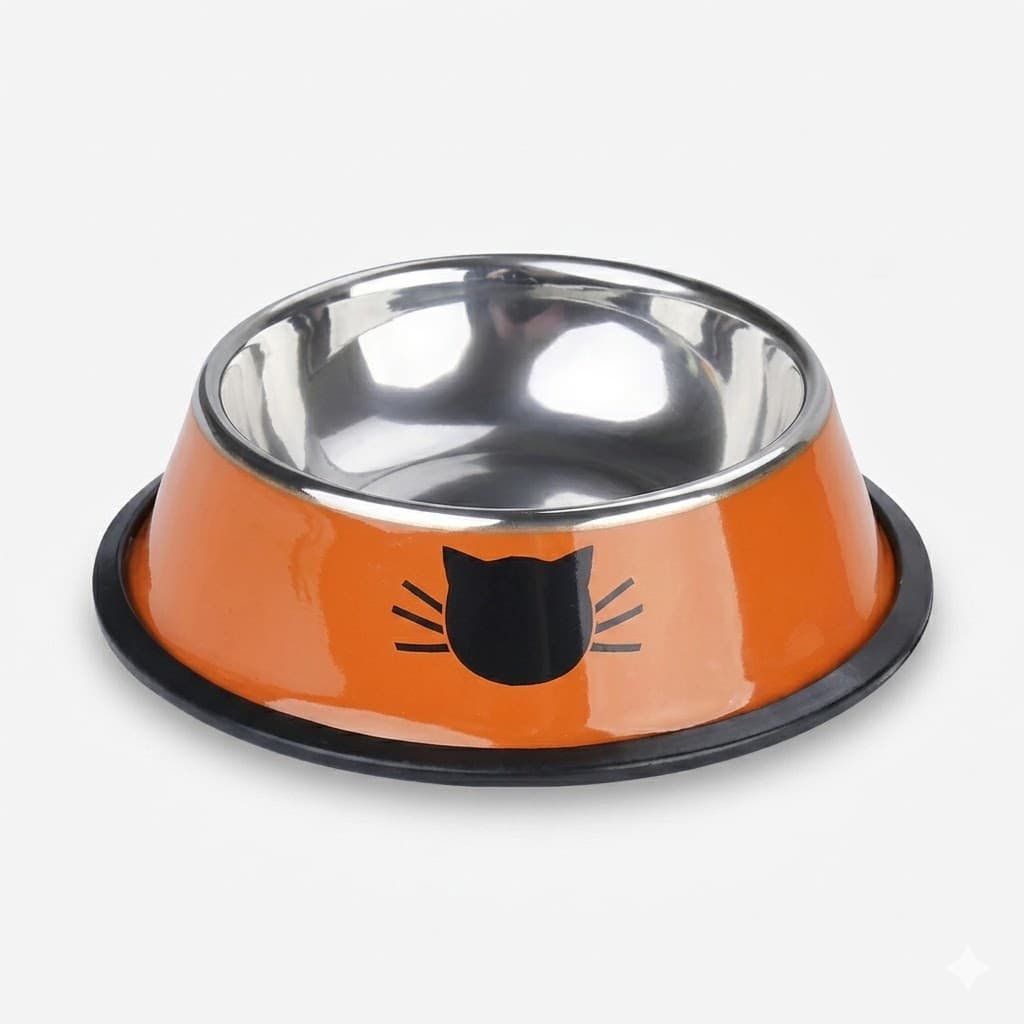 Comedero Metálico Cat Colors GUAO Acero Inoxidable Higiénico Gatos - Imagen 1