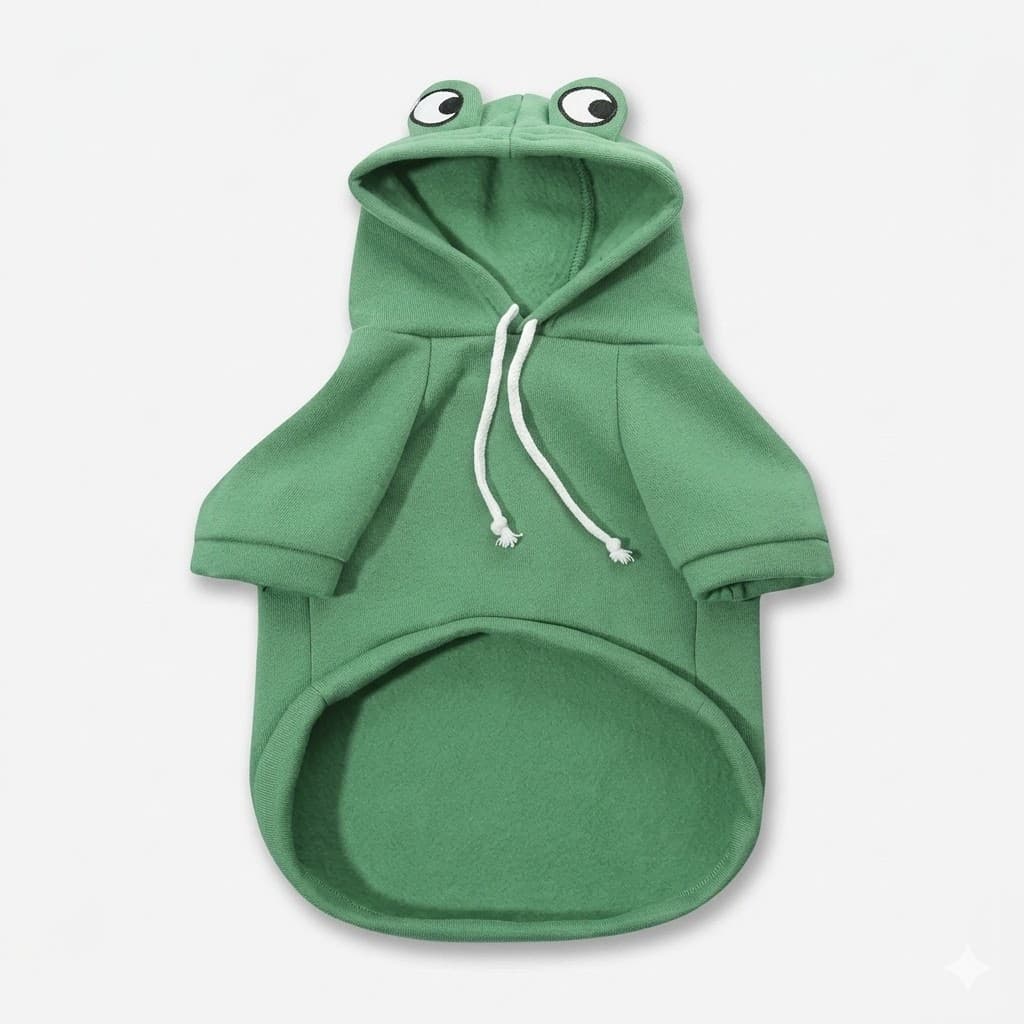 Camiseta con Capucha Frog Talla XS 1.5kg Ropa Mascota Colorida