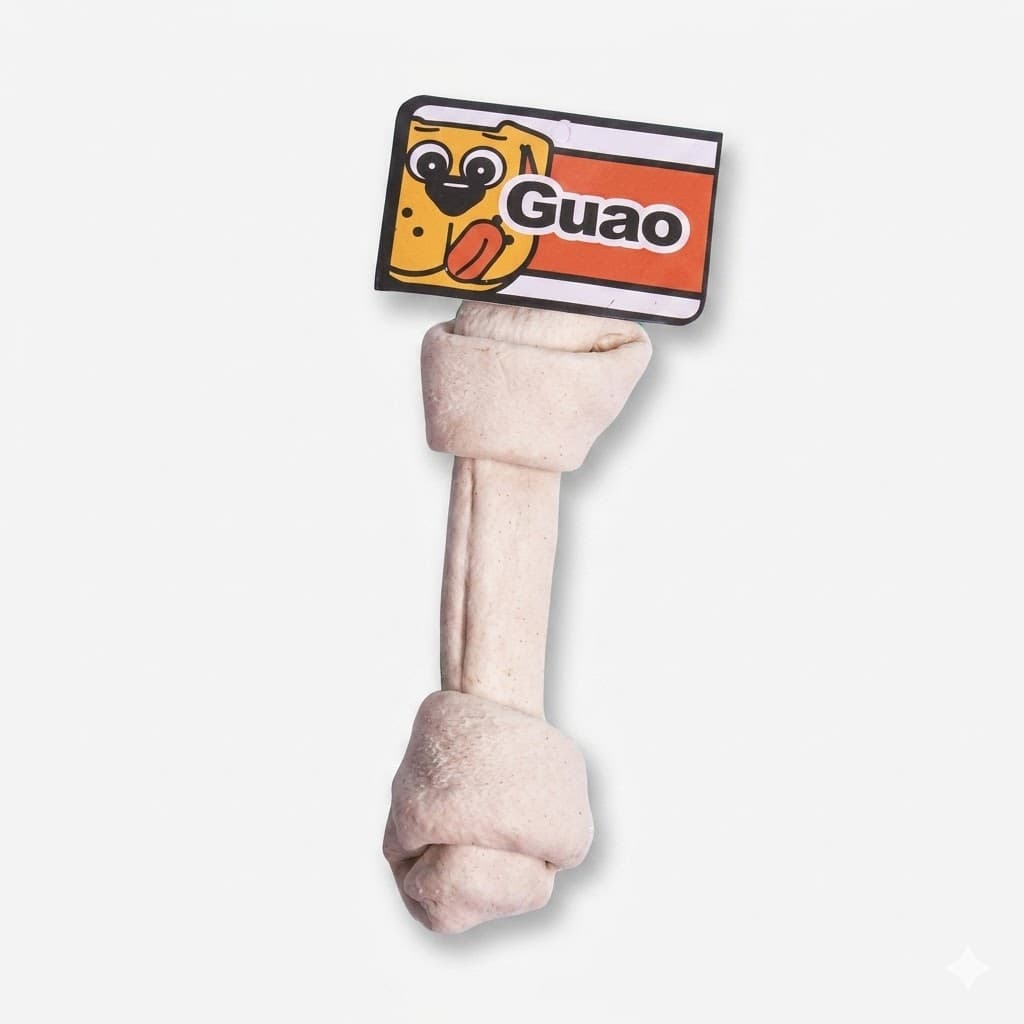Hueso Natural en Carnaza Tamaño 4-5 Masticable Nutritivo Perros Pack - Miniatura 2