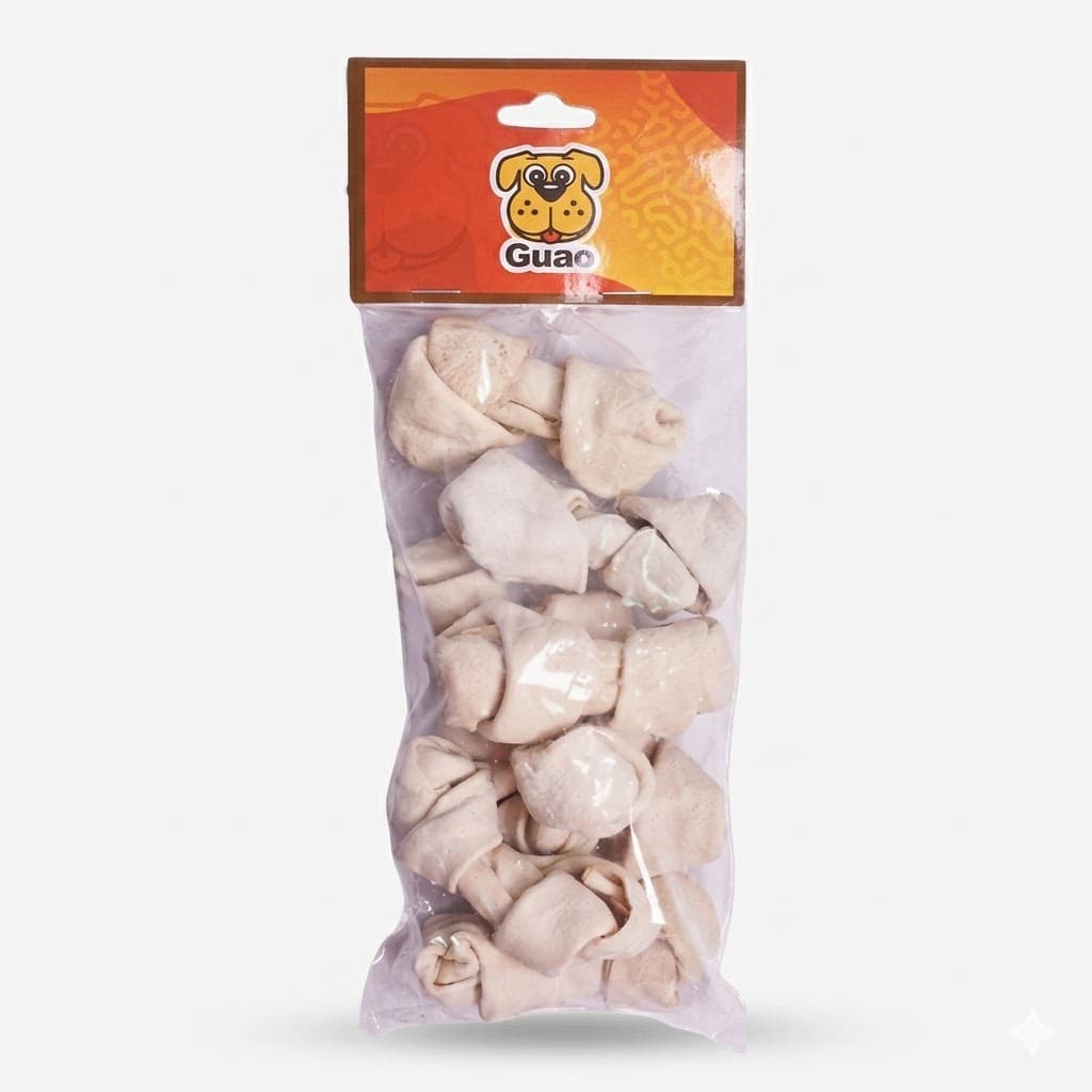 Hueso Blanco Natural 2-3 Pack 8 Unidades Masticable Nutritivo Perros - Imagen 1