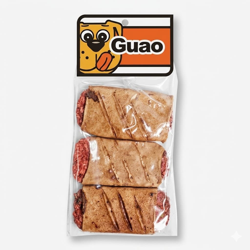 Burguer Can Natural en Carnaza Pack 3 Unidades Snack Nutritivo Perros