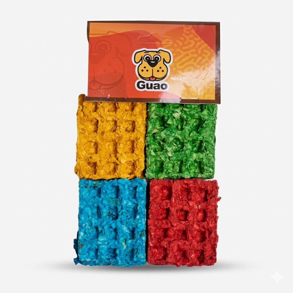 Wafles Naturales en Carnaza Pack 4 Unidades Snack Nutritivo Perros - Imagen 1