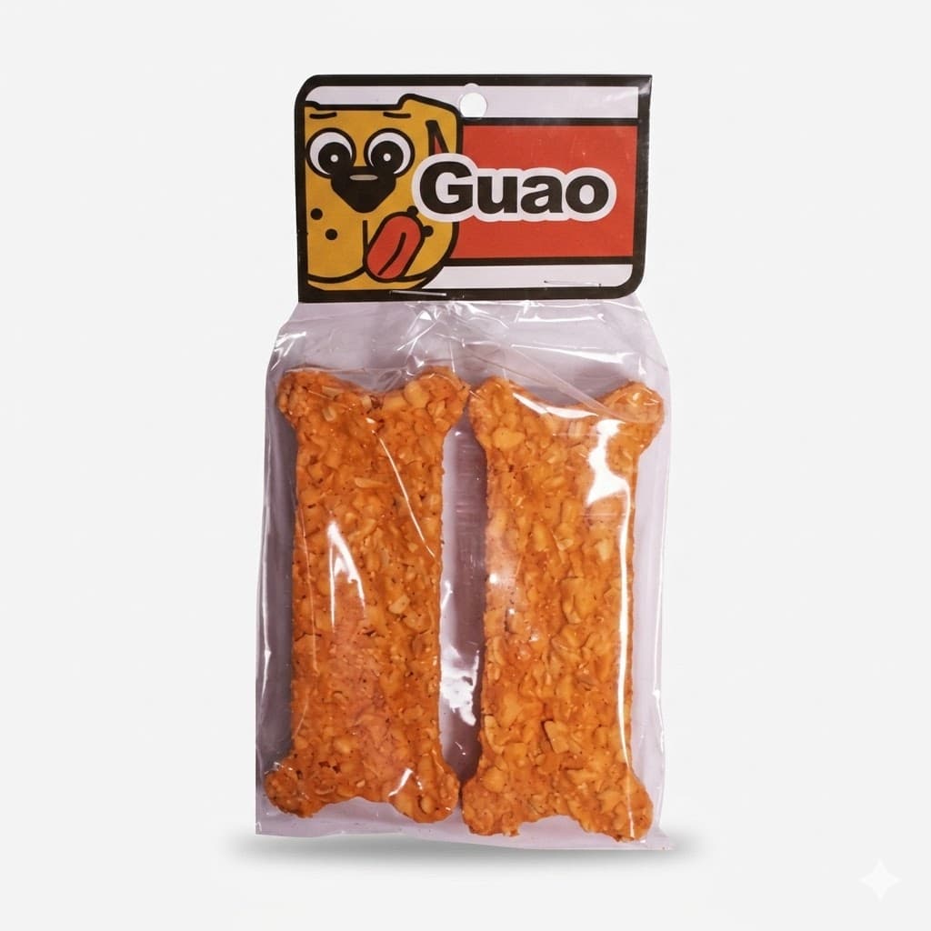 Hueso Plano Natural en Carnaza Pack 2 Unidades Masticable Perros - Imagen 1