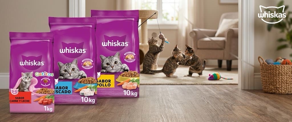 Banner promocional de WHISKAS