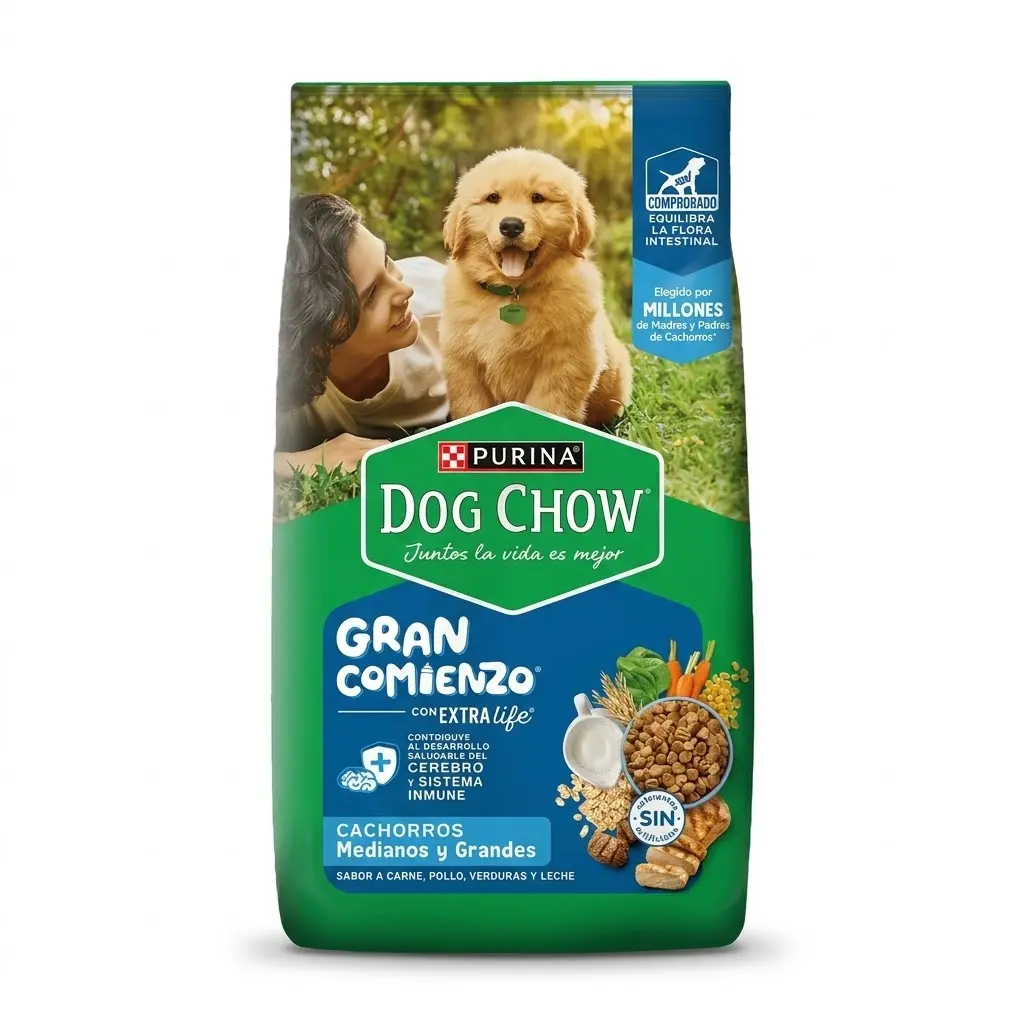 Purina Dog Chow 4 Kg Alimento Seco para Cachorros Razas Medianas y Grandes - Imagen 1