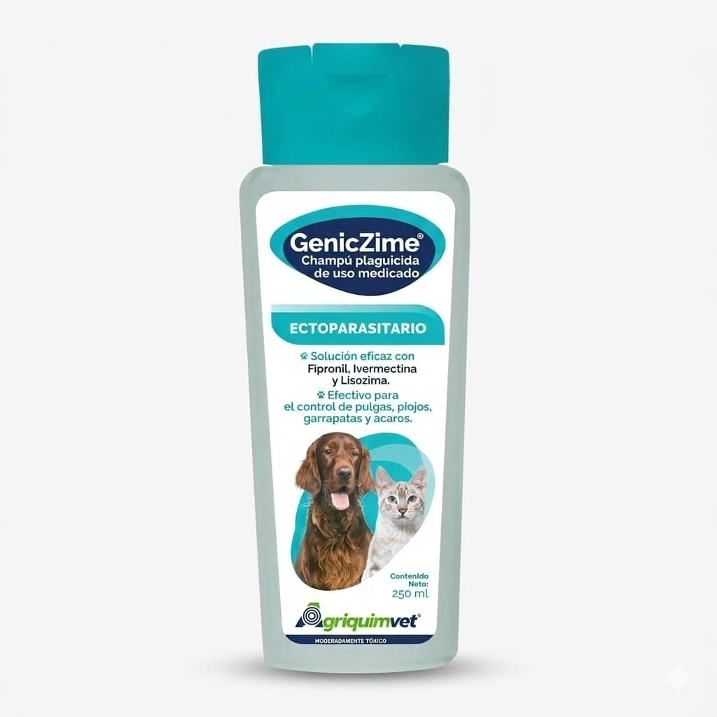 Geniczime Champu Plaguicida Ectoparasitario 250 ML