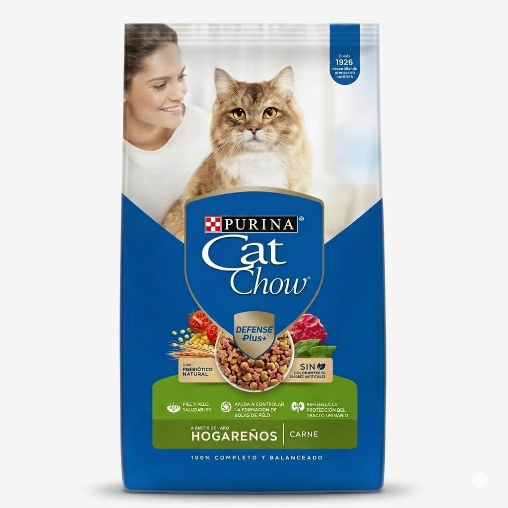Purina Cat Chow 1,5 Kg Alimento para Gatos Hogareños con Prebióticos y Control de Bolas de Pelo