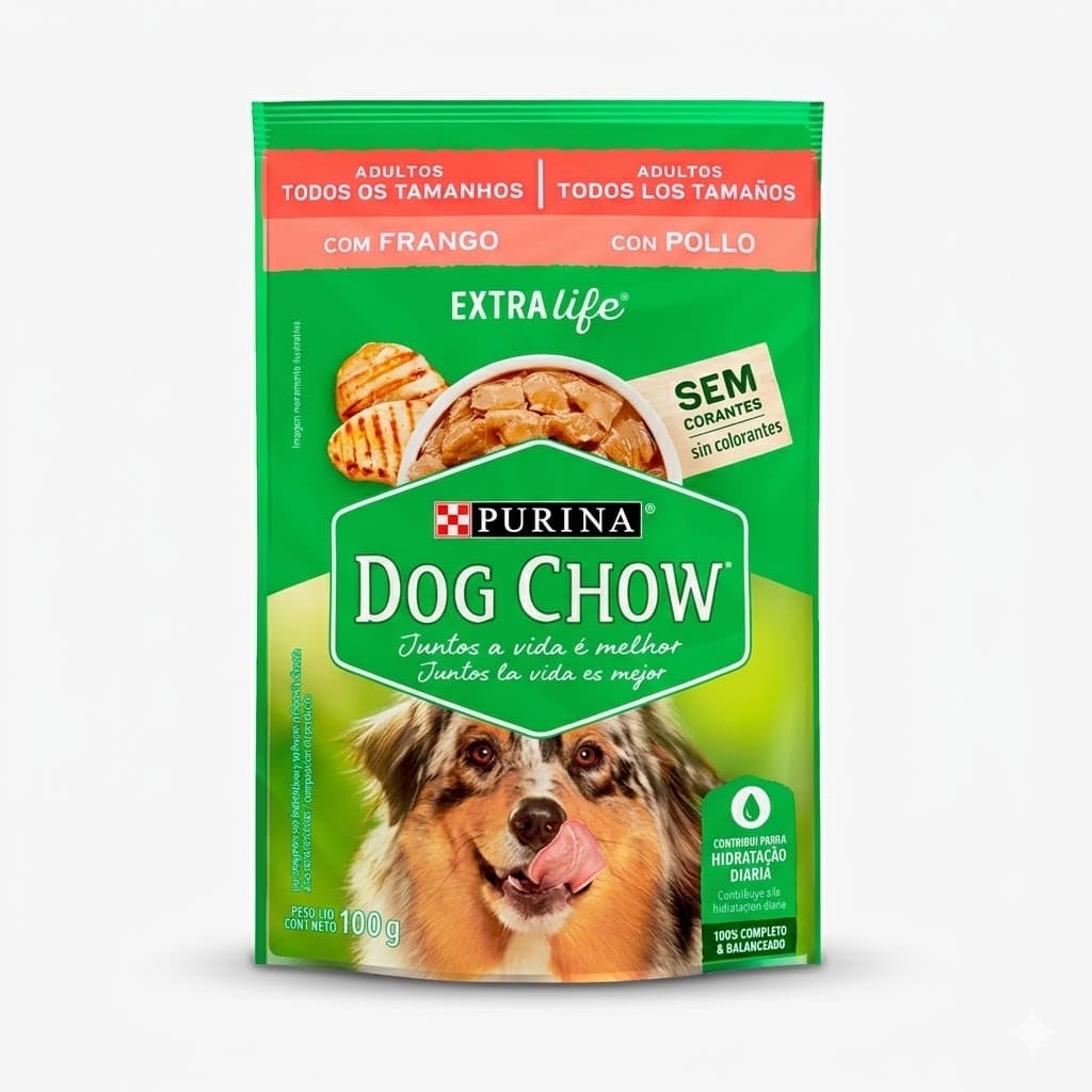 Purina Dog Chow Alimento Húmedo para Perros Adultos Sabor Pollo 100 g