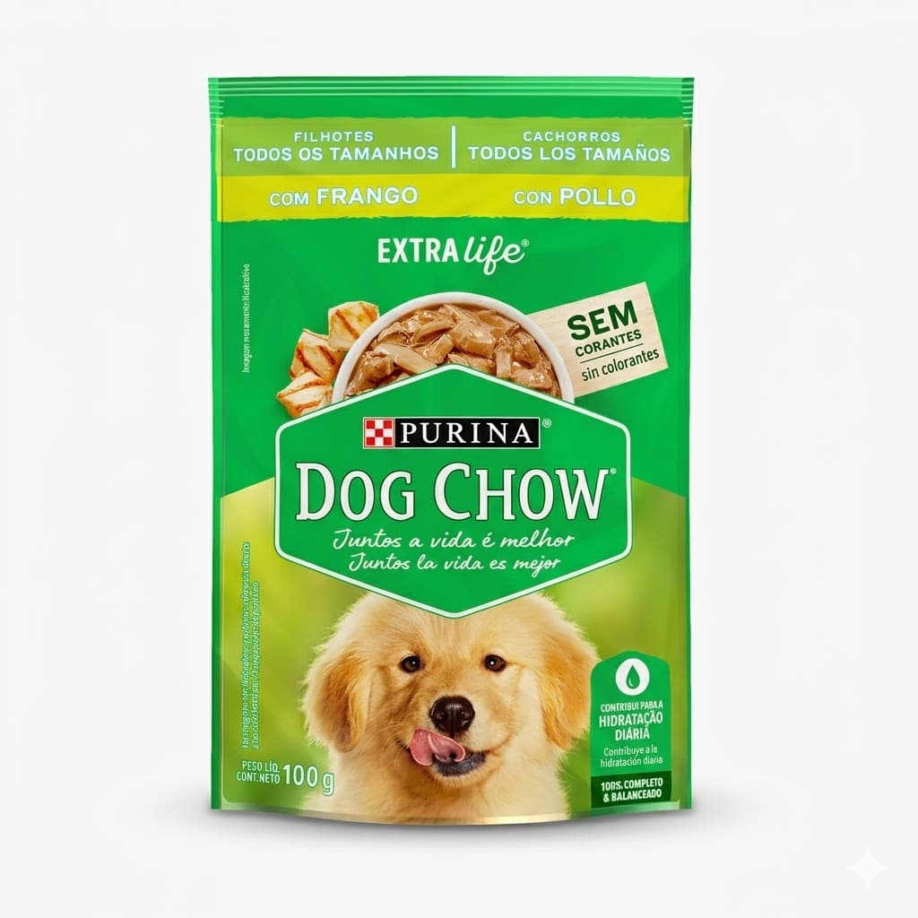 Purina Dog Chow Alimento Húmedo para Cachorros Sabor Pollo 100 g - Imagen 1