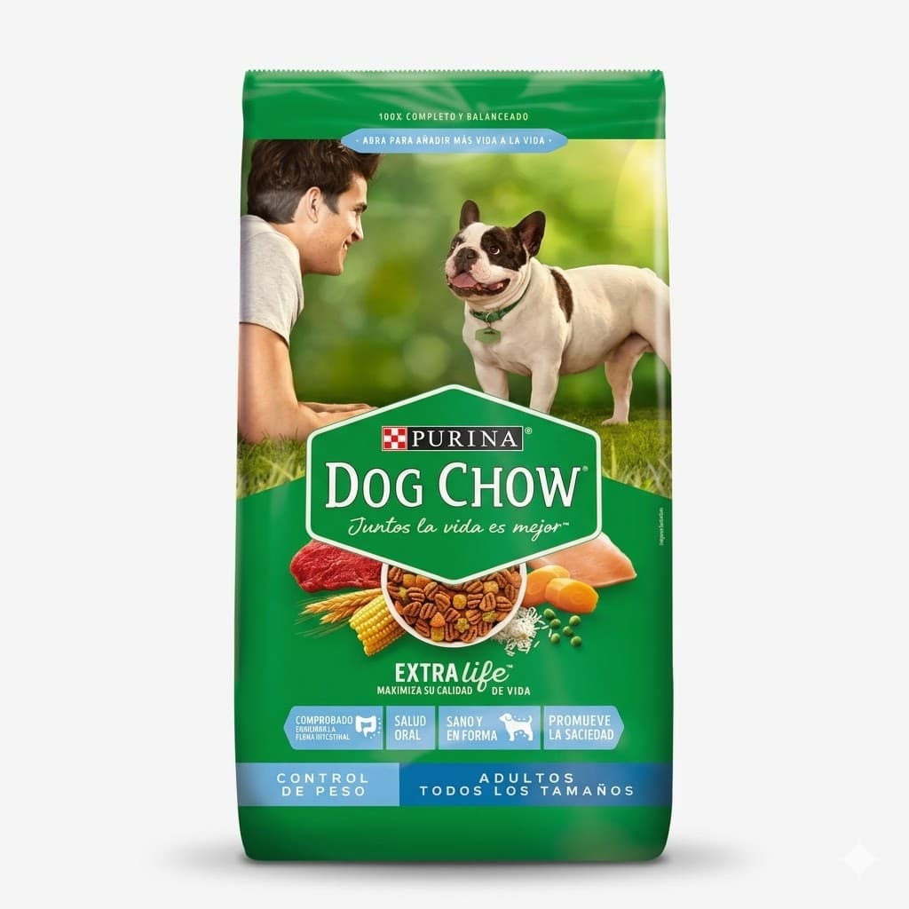 Purina Dog Chow 2 Kg Alimento Seco para Perros Adultos Todos los Tamaños Sin Colorantes