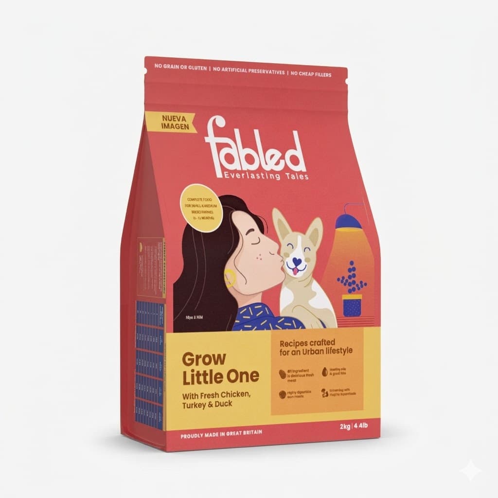 Fabled Grow Little One 2 Kg - Alimento para Cachorros con Pollo, Huevo y Soporte Cognitivo - Imagen 1