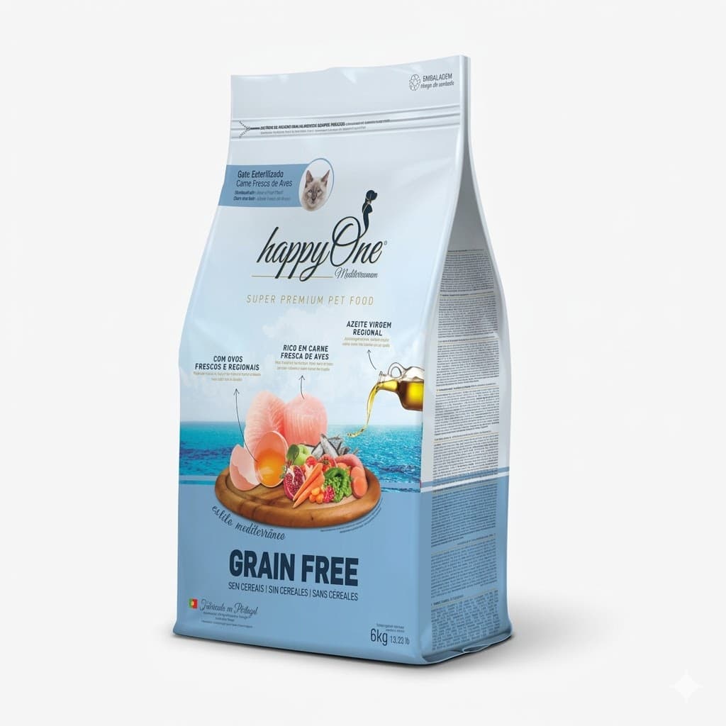 Happy One Super Premium Alimento para Gatos Esterilizados Nutrición Superior 2 kg - Imagen 1
