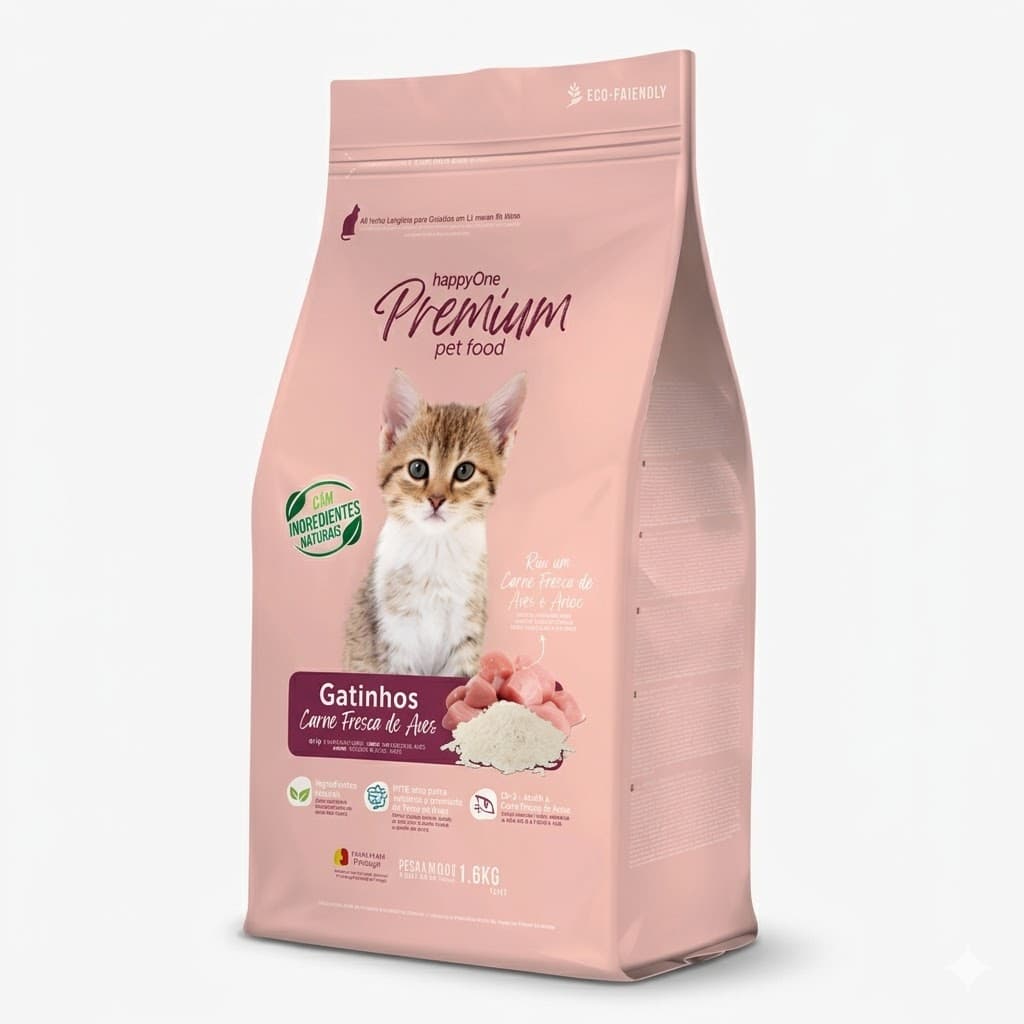 Happy One 1,5 Kg Premium Alimento para Gatitos con Carne Fresca - Alta Proteína