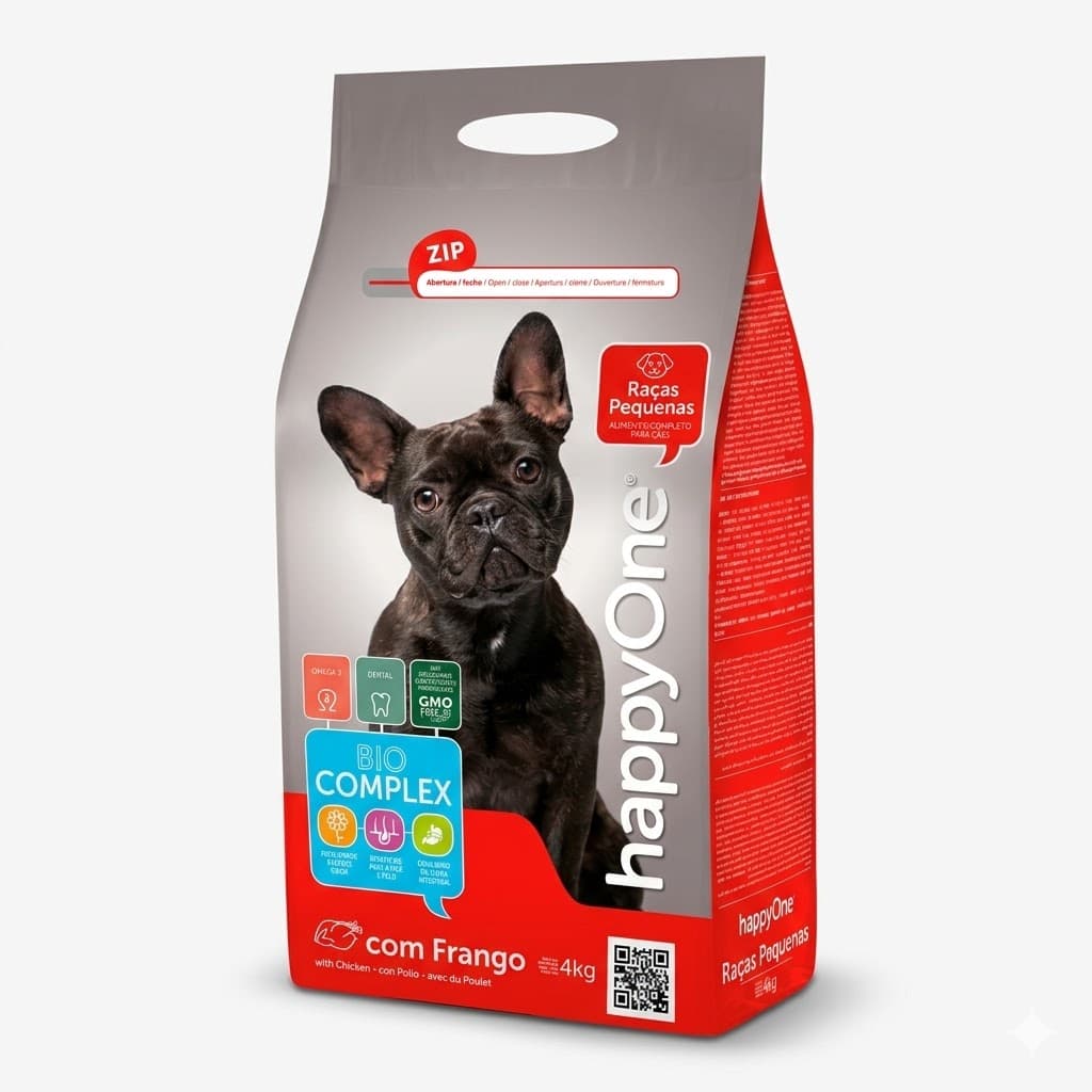 Happy One Alimento Seco para Perros Adultos de Razas Pequeñas 4 kg - Imagen 1