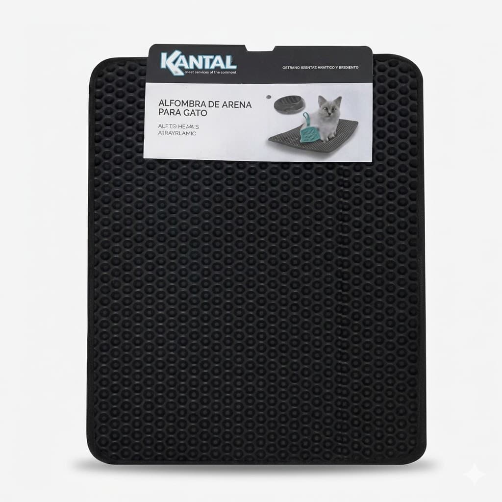 Kantal Alfombra Atrapadora de Arena para Gatos - Tamaño Mediano Antideslizante - Imagen 1