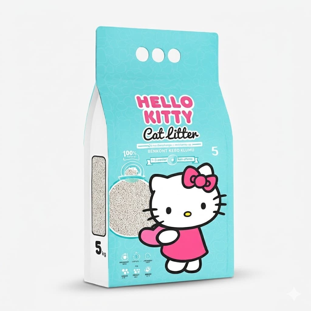 Kantal Hello Kitty Arena para Gatos con Aroma a Jabón de Marsella 4.2 kg