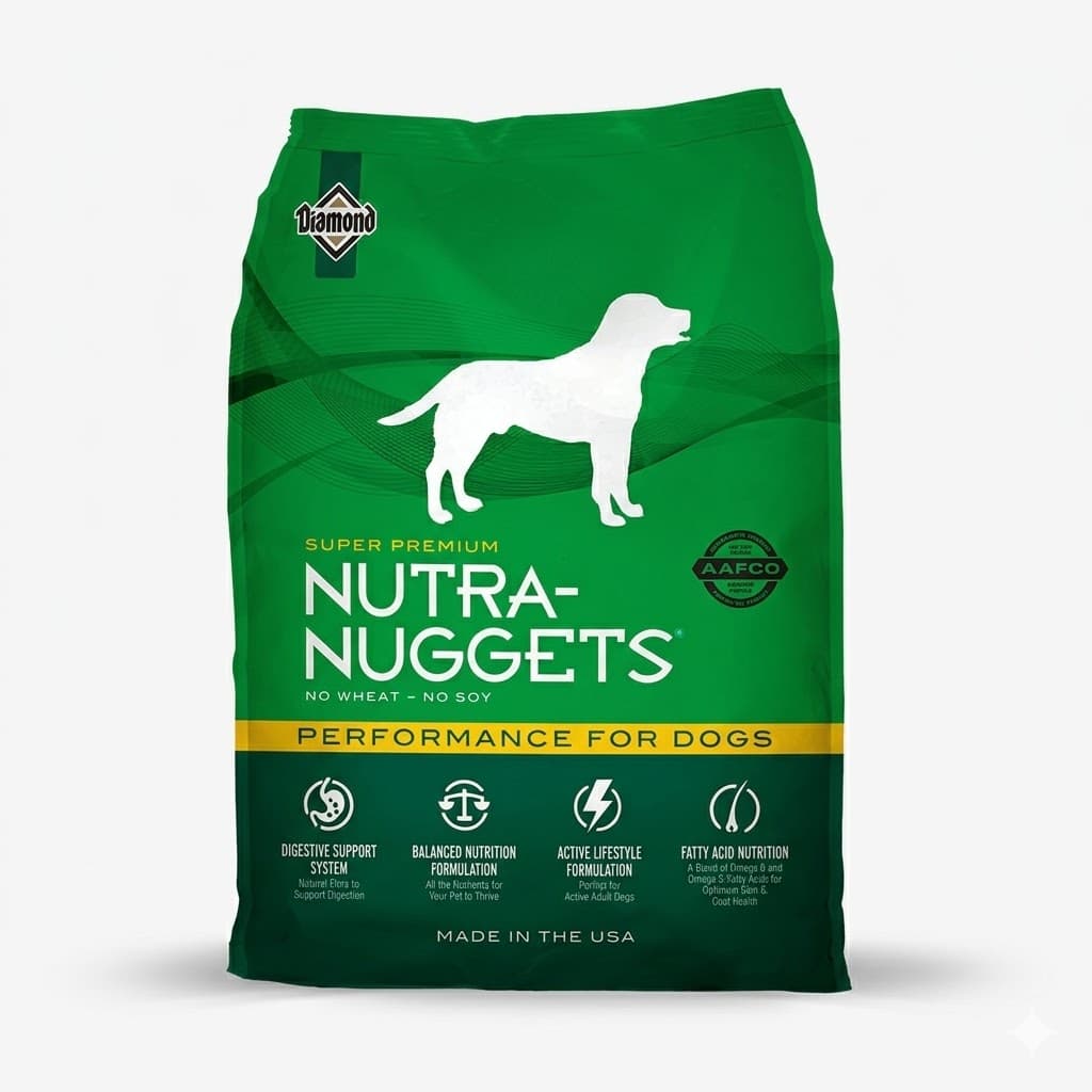 Alimento Nutra Nuggets Performance Formula para Perros Adultos de Alta Actividad Energía Sostenida Proteína de Pollo Calidad Super Premium Digestibilidad Superior Nutrición Deportiva 15 kg