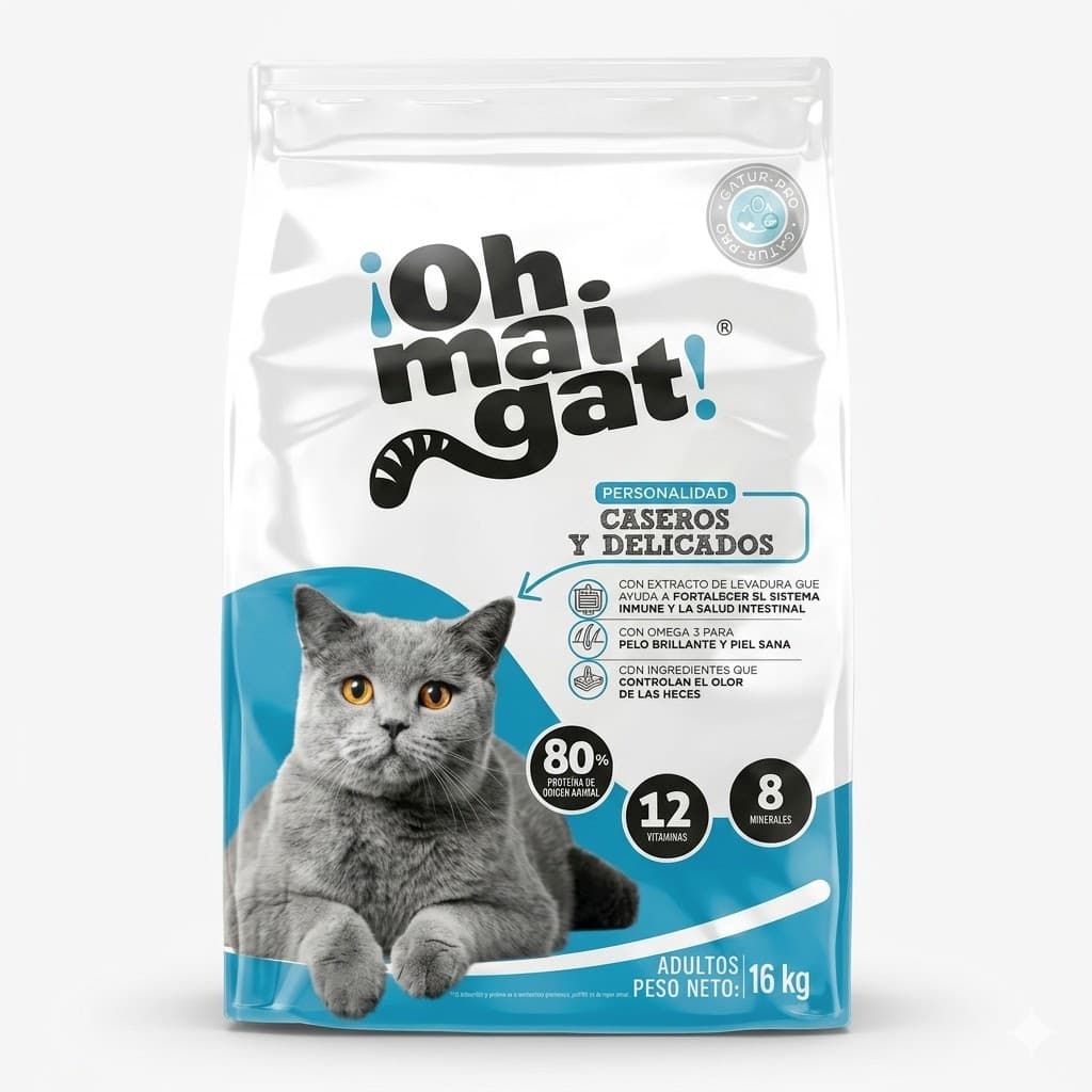 Oh Mai Gat Alimento para Gatos Caseros y Delicados - Nutrición Especial 1.5 kg - Imagen 1
