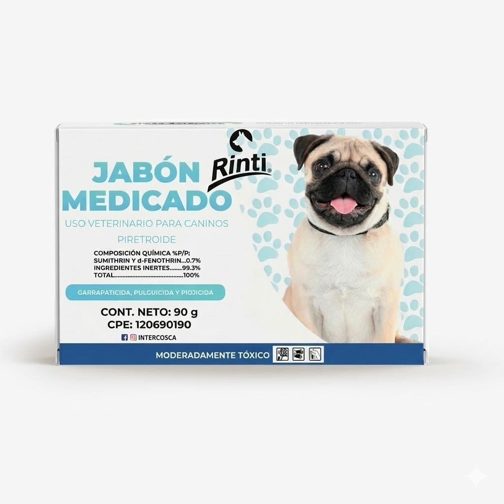 Rinti Jabón Medicado 90 Gr - Barra Antiséptica para Higiene y Protección Cutánea - Imagen 1