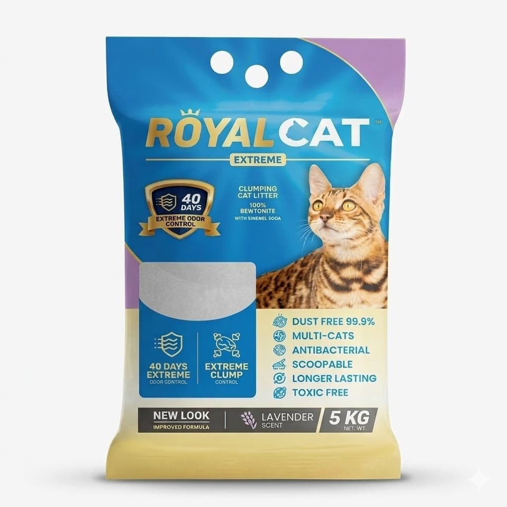 Royal Cat Arena Sanitaria Aglomerante con Aroma a Lavanda 5 kg - Imagen 1