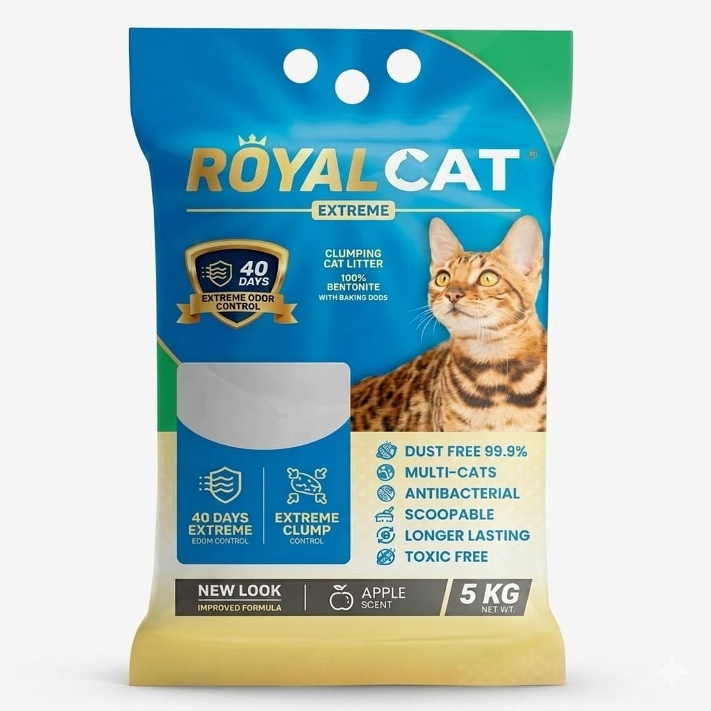 Royal Cat Arena Sanitaria Aglomerante con Aroma a Manzana 5 kg - Imagen 1