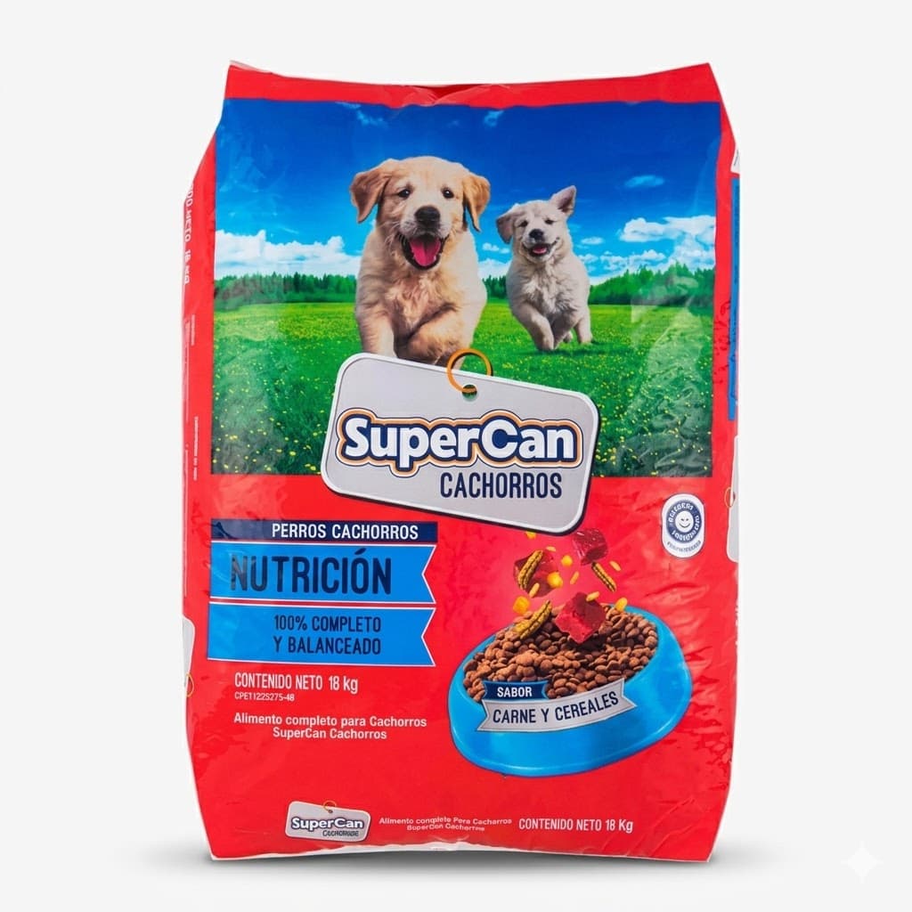 Supercan Cachorros 4 Kg - Nutrición Esencial para Cachorros con Sabor Irresistible