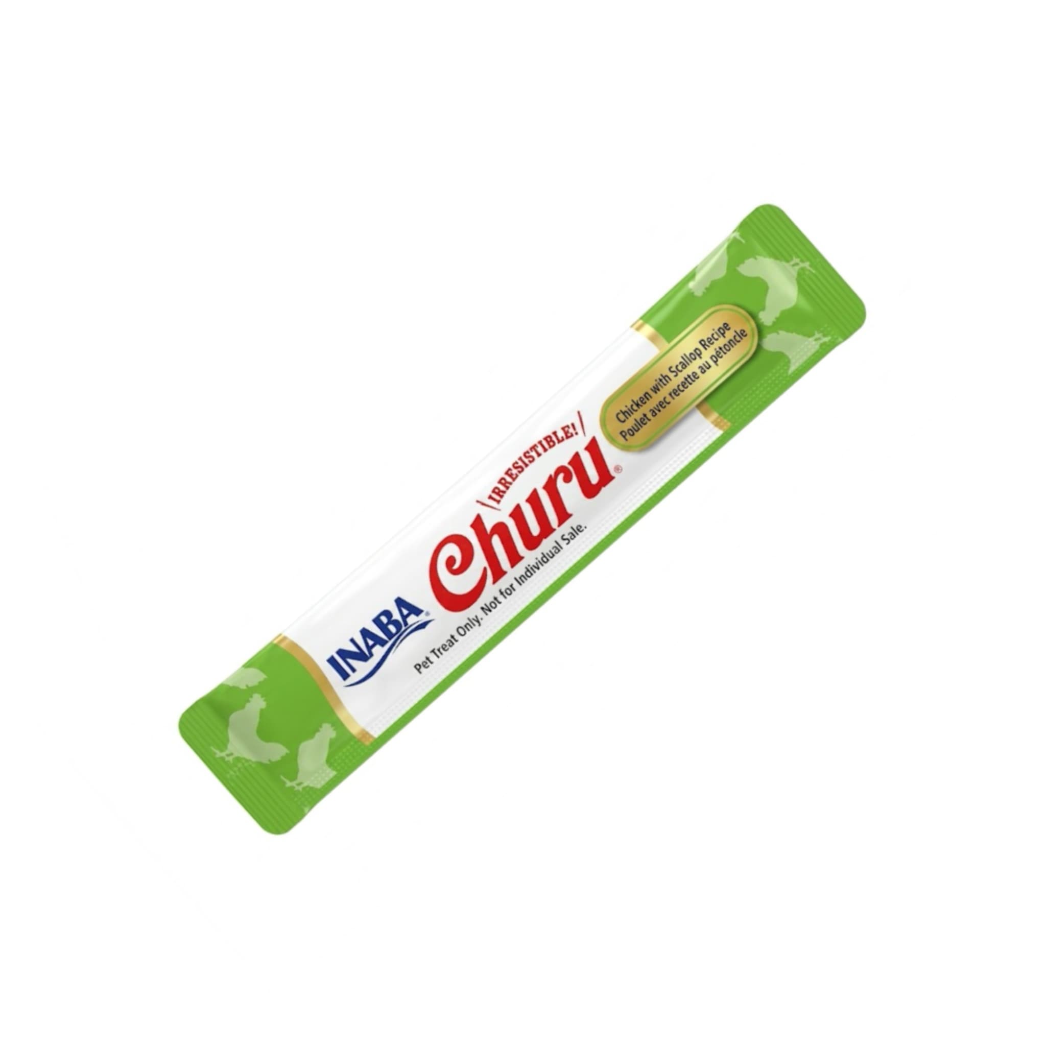 Inaba Churu 1 x 56 gr Snack Húmedo y Cremoso para Gatos Sabor Vieiras - Premio Saludable - Imagen 1